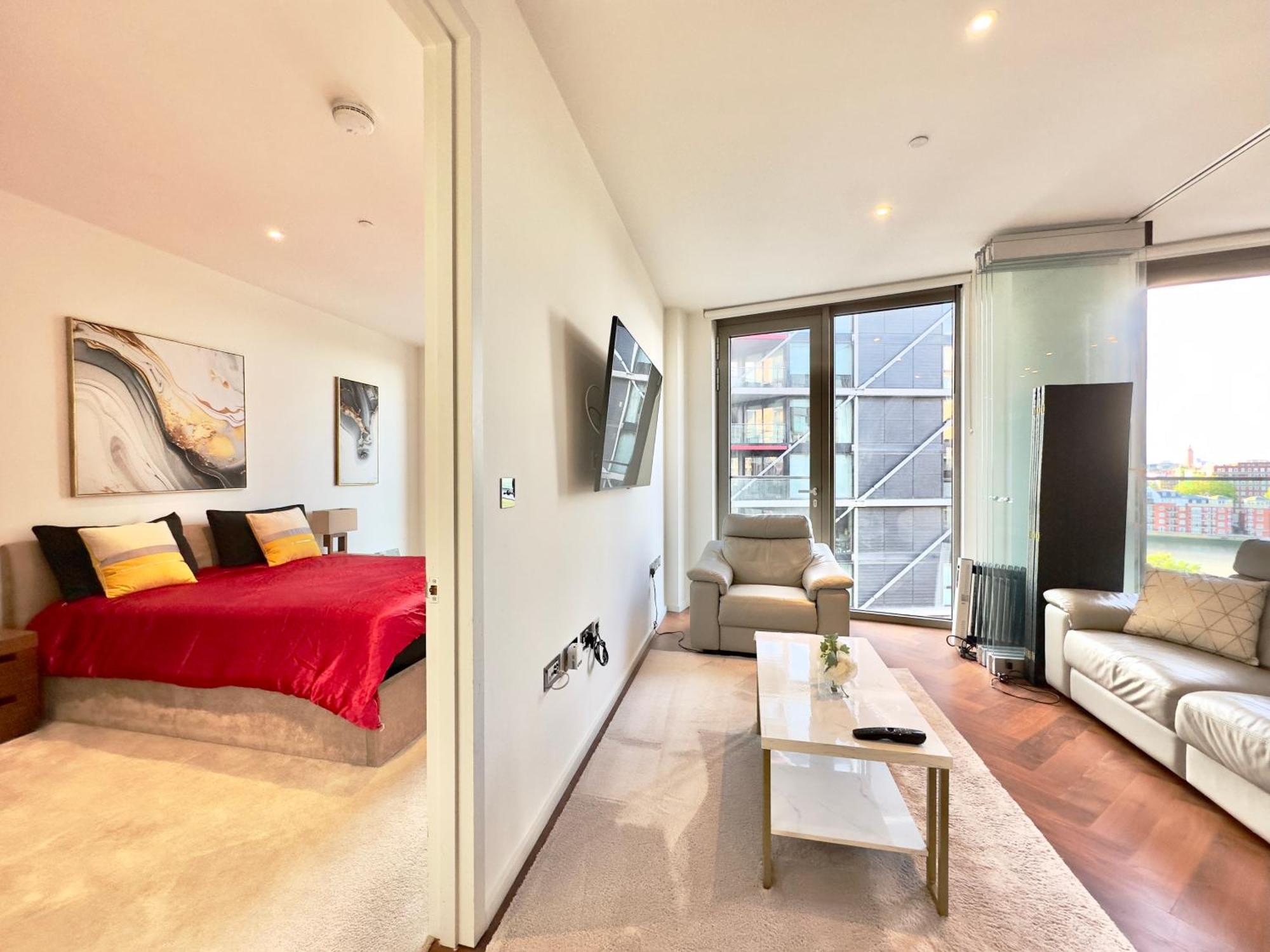 Lavish Penthouse River View Fast Wifi - Luxurylondonstays 외부 사진