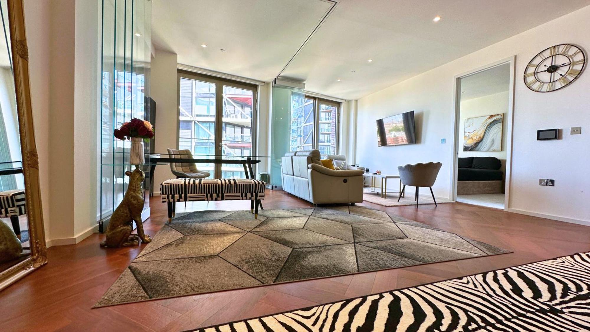 Lavish Penthouse River View Fast Wifi - Luxurylondonstays 외부 사진