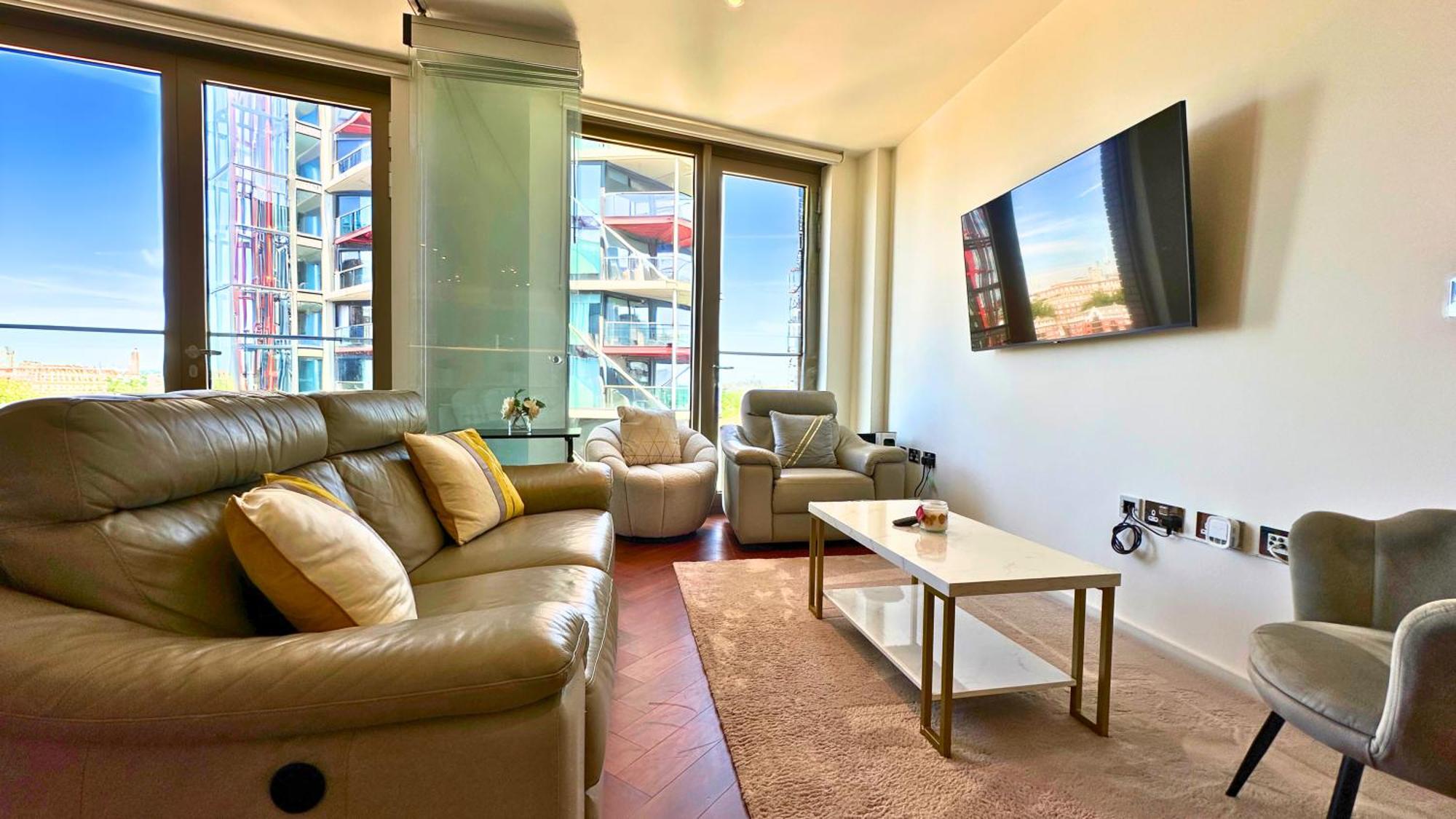 Lavish Penthouse River View Fast Wifi - Luxurylondonstays 외부 사진